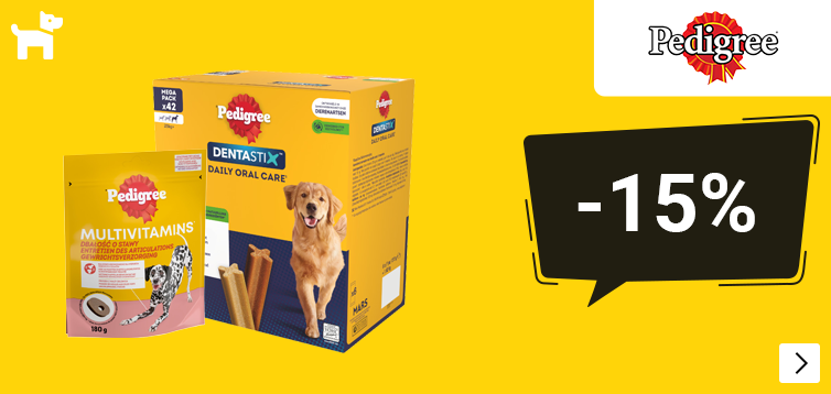 Pedigree dentastix of multivitamins, diverse soorten 15% korting DOG